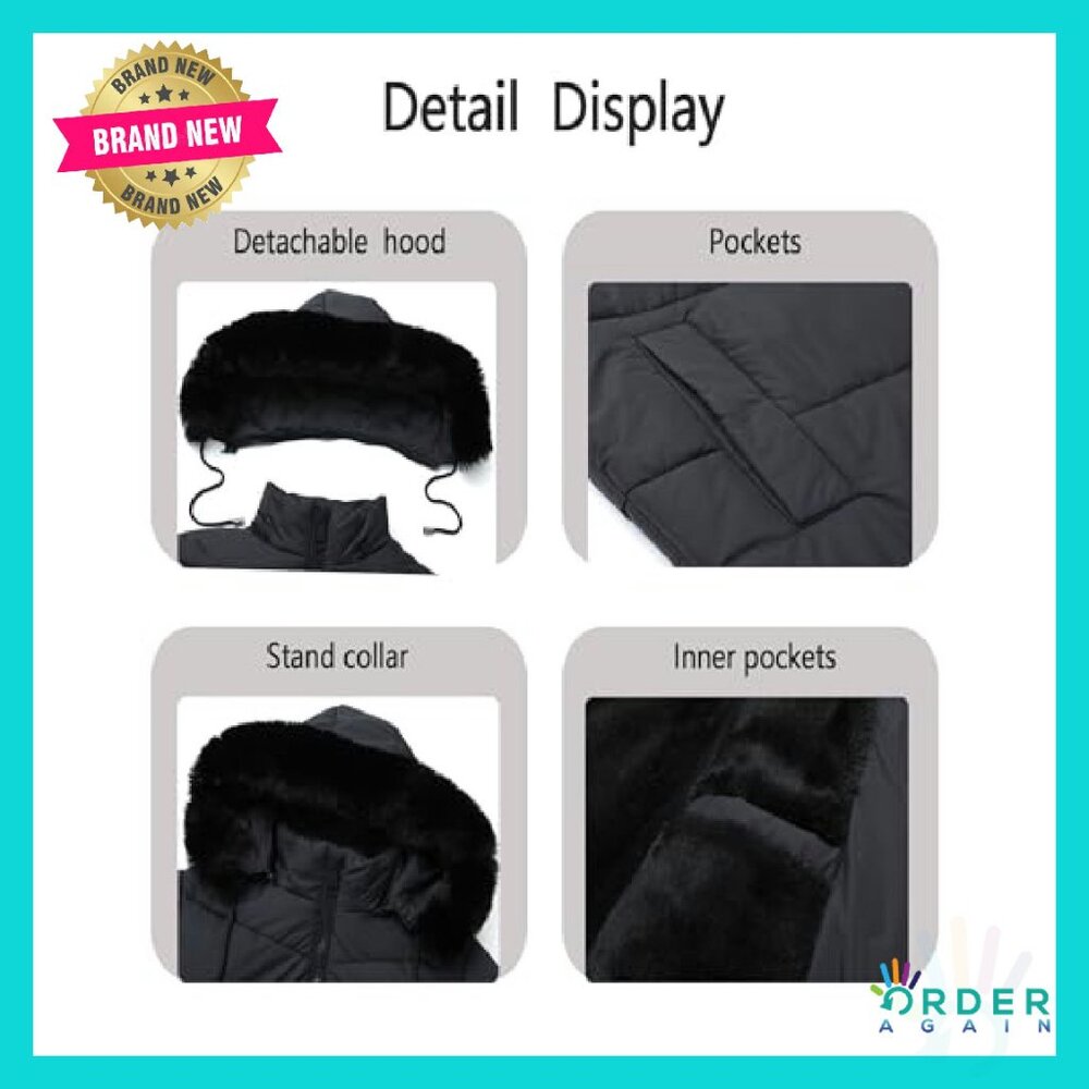 Waterproof Winter Down Coat Windproof Puffer Jack… - image 6